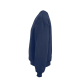 Vue de profil d'un sweat oversize bleu marine mettant en évidence la coupe ample, la manche et le bord-côte, sans personnalisati Vue de profil d'un sweat oversize bleu marine mettant en évidence la coupe ample, la manche et le bord-côte, sans personnalisati