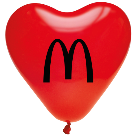 Ballon cœur promotionnel 35 cm
