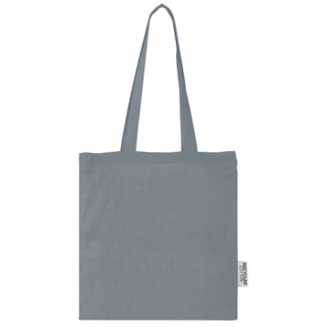 Sac cabas personnalisable en coton recyclé 140g de 7L Madras