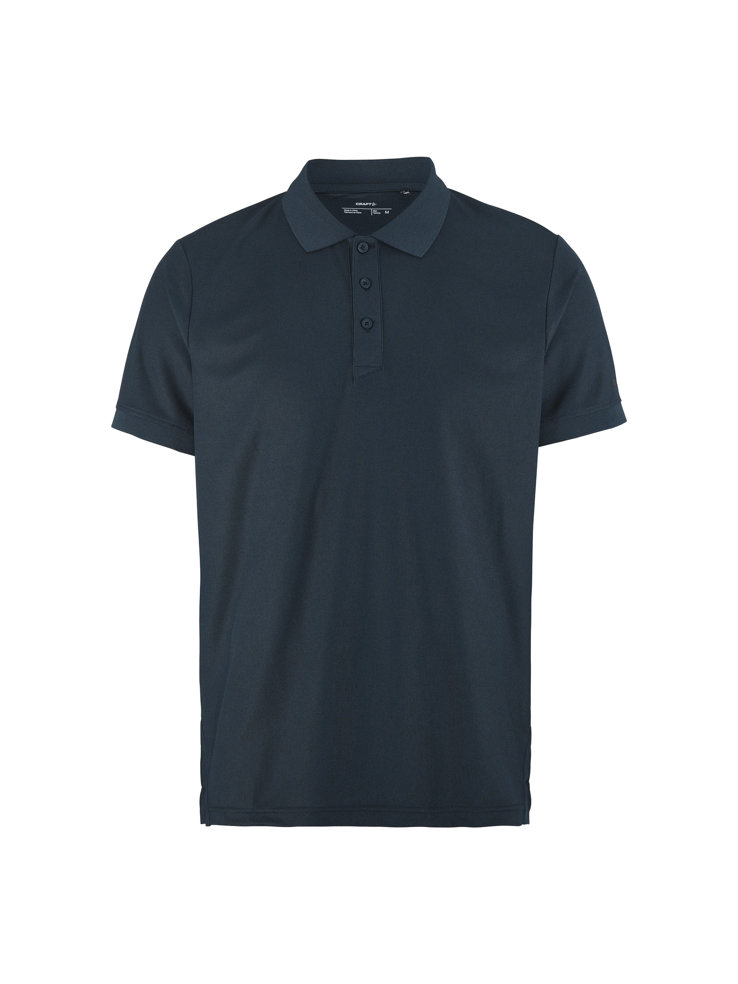 Polo sport publicitaire homme polyester recyclé - CRAFT Noir