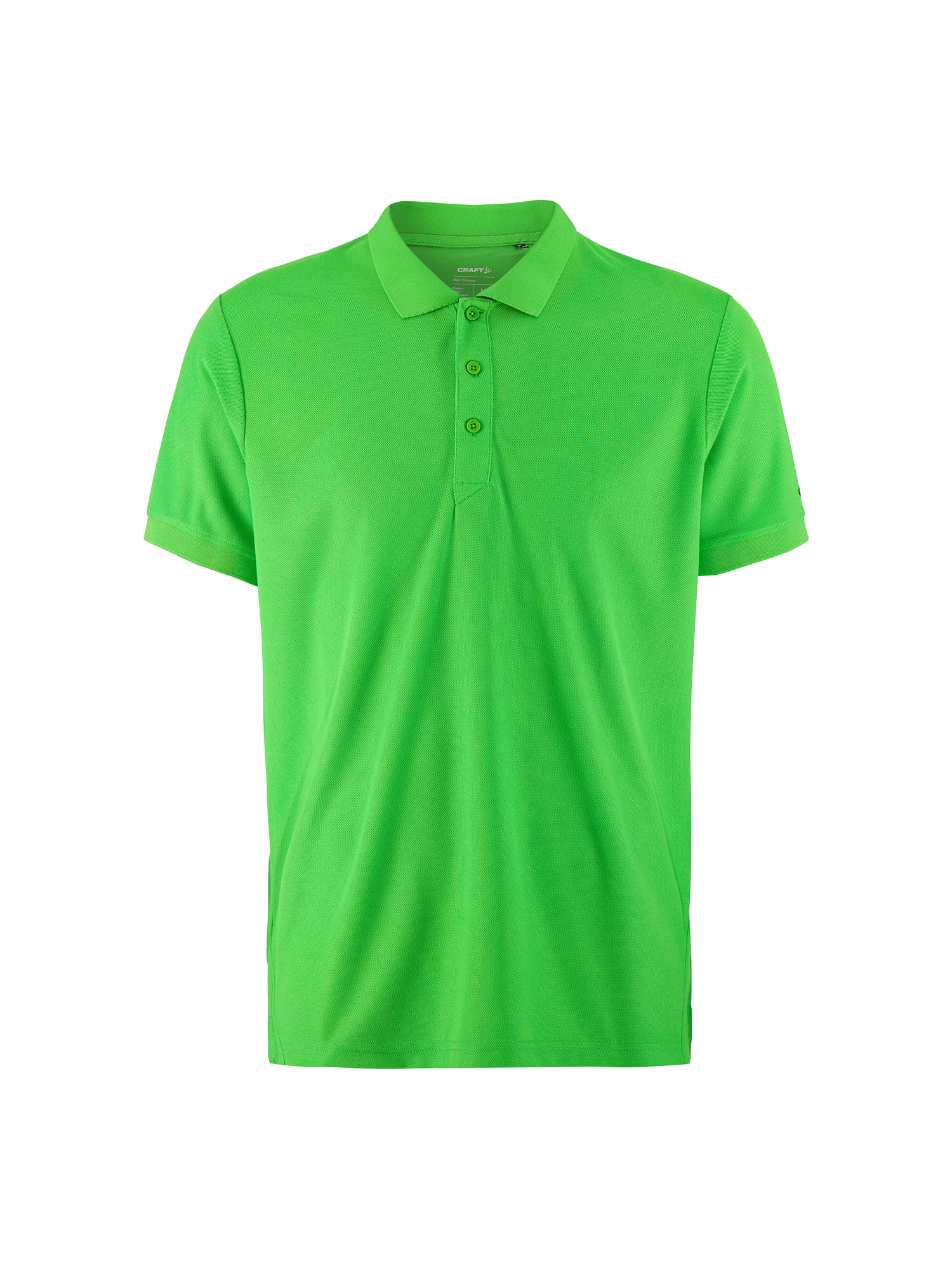 Polo sport publicitaire homme polyester recyclé - CRAFT Vert