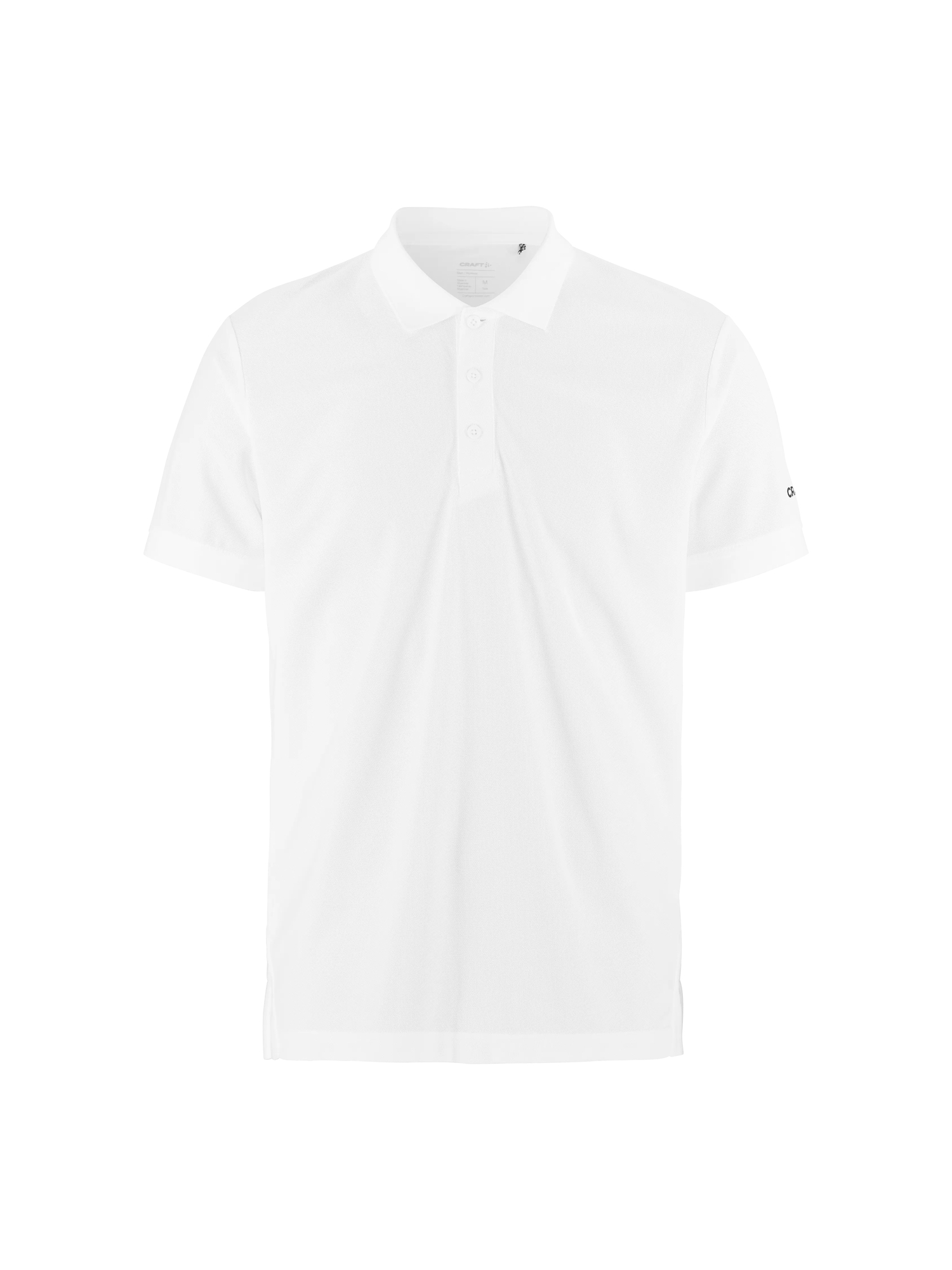 Polo sport publicitaire homme polyester recyclé - CRAFT White