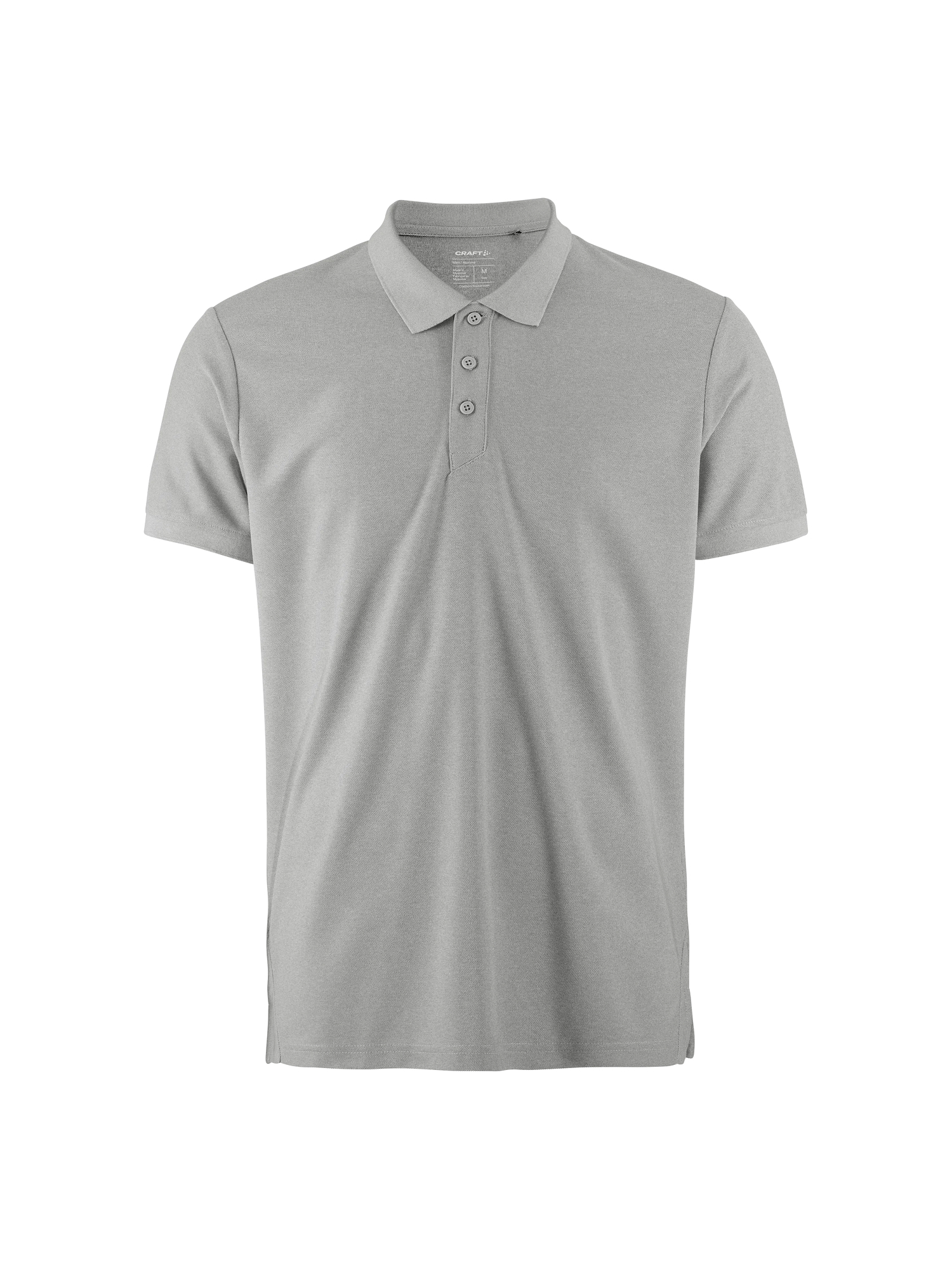 Polo sport publicitaire homme polyester recyclé - CRAFT Gris_clair